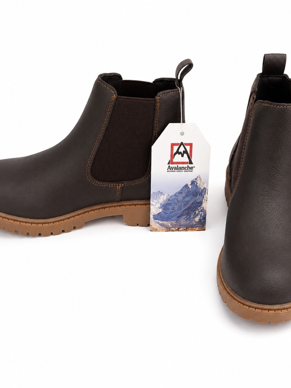 Avalanche Kids Brown Chukka Boots with Tan Sole